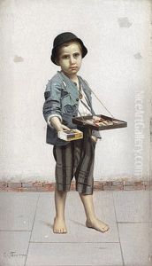 Knabe Bietet Streichholzer Feil by Giovanni Toscano