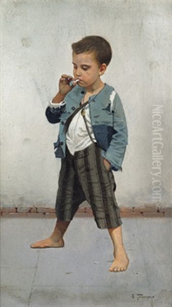 Der Junge Zigarettenraucher - view 1