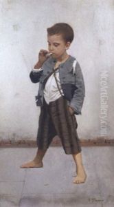 Gassenjunge Mit Zigarette by Giovanni Toscano