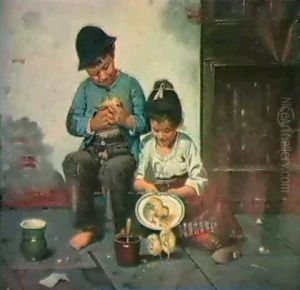 Die Huhnchen. by Giovanni Toscano