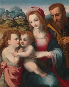 Die Heilige Familie Mit Dem Johannesknaben