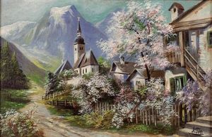 Kirche Am Bach by Alois Tott