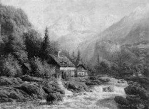 Gebirgslandschaft by Alois Tott