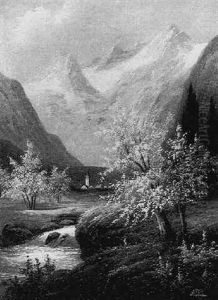 Motiv Aus Dem Otztal by Alois Tott