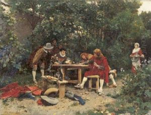 La Partita A Carte by Edouard Toudouze