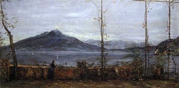 Le Vesuve Vu De Sorrento - view 1