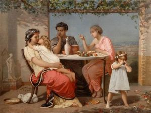 L'amour Maternel by Toulmouche Auguste