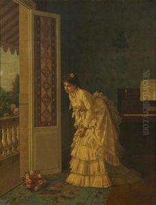 The Surprise Bouquet by Toulmouche Auguste