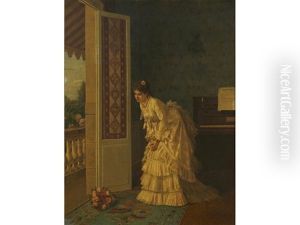 The Surprise Bouquet by Toulmouche Auguste