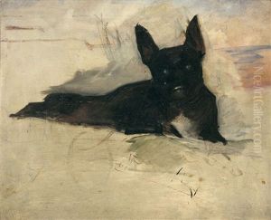 Little Dog Couche by Henri De Toulouse-Lautrec