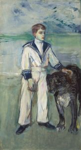 L'enfant Au Chien, Fils De Madame Marthe Et La Chienne Pamela-taussat L'enfant Au Chien, Fils De Madame Marthe Et La Chienne Pamela-taussat