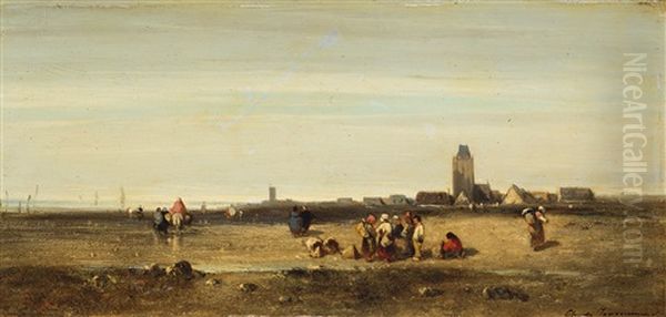 Kustenlandschaft Mit Muschelsammlern - view 1