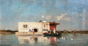 House In Turkey by Charles Emile de Tournemine
