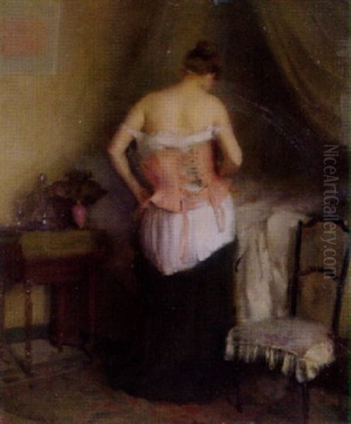 Junge Frau Im Schlafzimmer - view 1