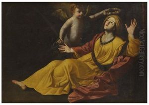 La Mort De Sainte Cecile by Nicolas Tournier