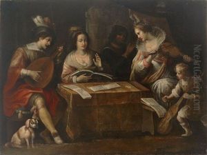Vornehme Gesellschaft Musizierend