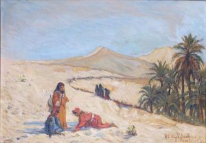 Conversation A Oued Souf En Algerie by Rene Tourniol