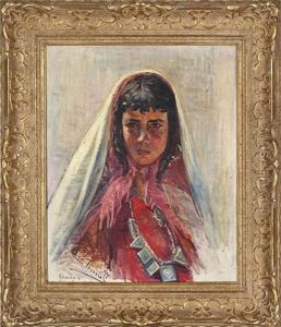 Portrait Of A Young Woman, Ghardaia by Rene Tourniol