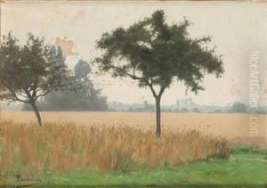 Pommiers Dans La Campagne by Anatole Louis Toussaint