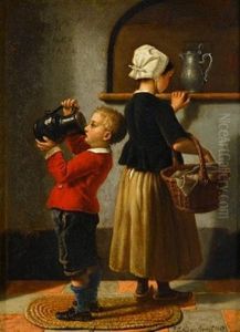 Genre Scene by Pierre Joseph Toussaint
