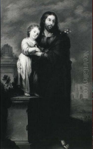 Saint Joseph And The Christ Child - view 1