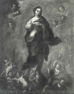 The Assumption Of The Virgin Mary by Miguel Alonso De Tovar