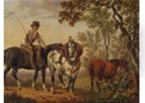 A Farm Boy With Carthorses