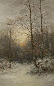 A Wintry Sunset by Alfred Oliver Townsend