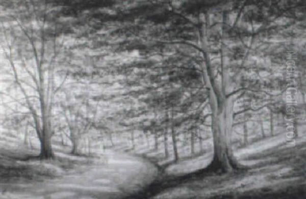 Wooden Landscape With Figures - view 1