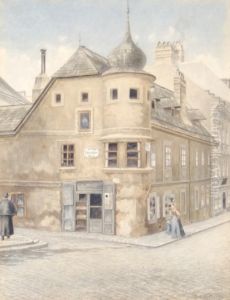 Altes Haus Am Spitelberg by Franz Brenner