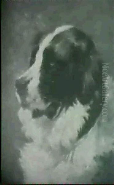 The Patient Friend / Portrait Of A St. Bernard - view 1
