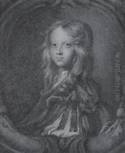 Master Farrington, With Long Blond Hair, Wearing Brown Doublet, The Sleeve Ruched Up To Reveal White