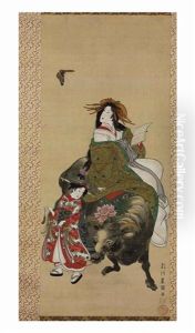 Courtesan As Botanka Shohaku Courtesan As Botanka Shohaku