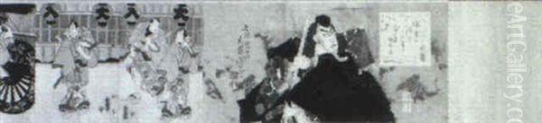 Kabuki Scroll - view 1