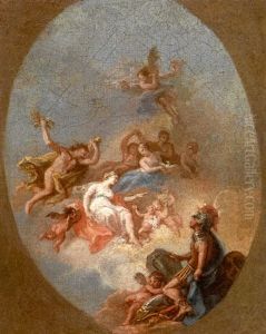 Mars Recu Dans Les Cieux Par Venus Et Mercure