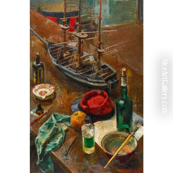 Ateliertisch Mit Schiff - view 1