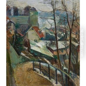 Matte Und Munsterplattform Im Winterkleid by Friedrich Traffelet