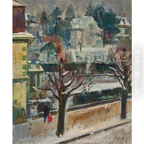 Verschneite Strasse - view 1