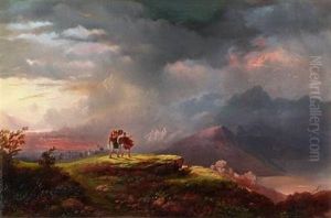 Landscape With The Three Mythological Women Stopping The Roman Army's Advance
