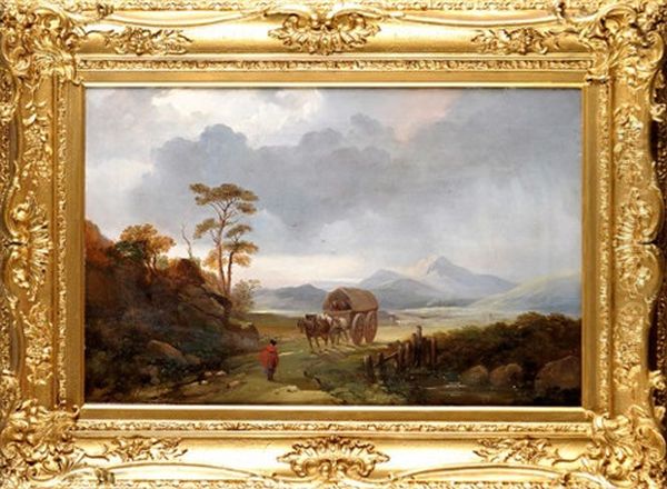 A Borders Landscape With A Horsecart In The Foreground - view 1