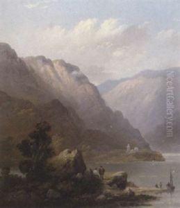 Figures On The Banks Of A Loch Figures On The Banks Of A Loch