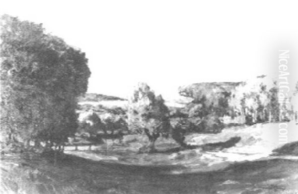 Hugelige Landschaft Im Sonnenschein - view 1