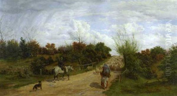 A Road In Epping Forest (in Collaboration With Basil Bradley) - view 1