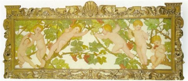 Putti In A Vineyard - view 1