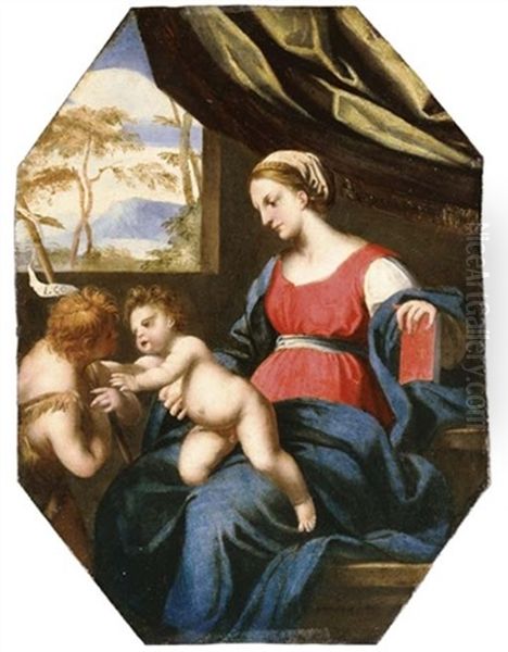 The Madonna And Child With Saint John The Baptist - view 1