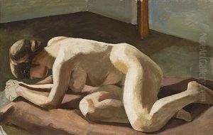 Liegender Akt by Karl Tratt