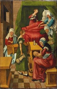 Die Geburt Mariens by Wolf Traut