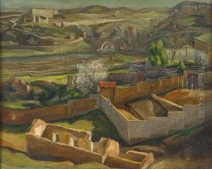 Landschaft Mit Ruinen by Georg Trautmann