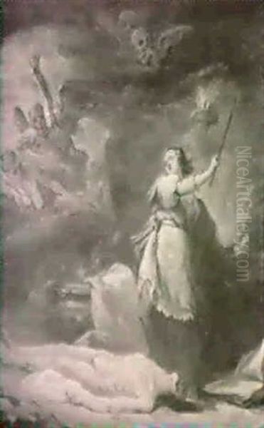 Portrait De Mademoiselle Clairon En Medee - view 1