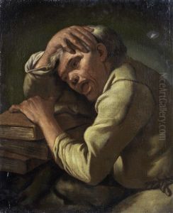 A Philosopher, Possibly Heraclitus, The Weeping Philosopher by Gaspare Traversi